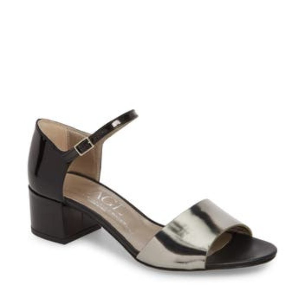 AGL Block Heel Sandals, Made in Italy.